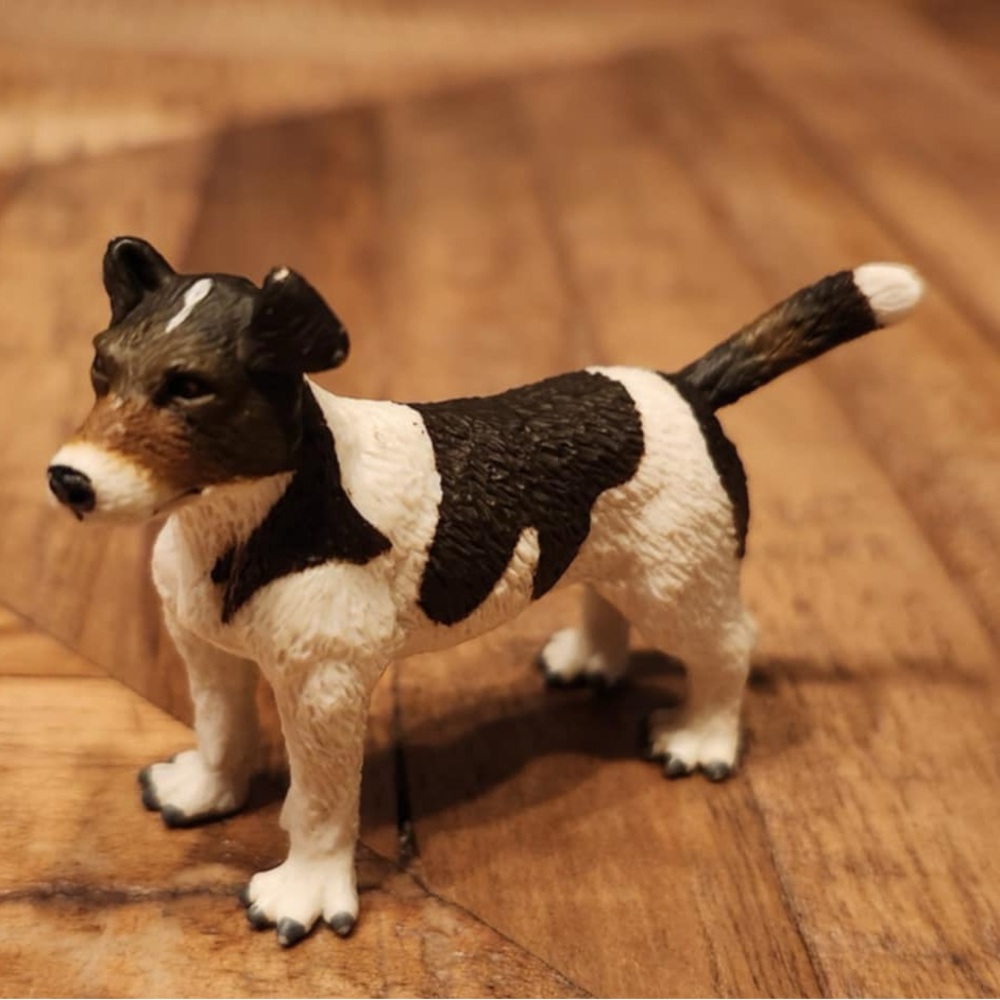 Jack Russell Terrier Figurine - Hand-Painted, Lifelike 2.5" Model Figure - dog